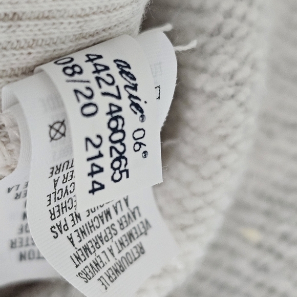 NWT Aerie Oversized Good Vibes Crewneck Tunic Sweatshirt- Desert Camo - Picture 7 of 8